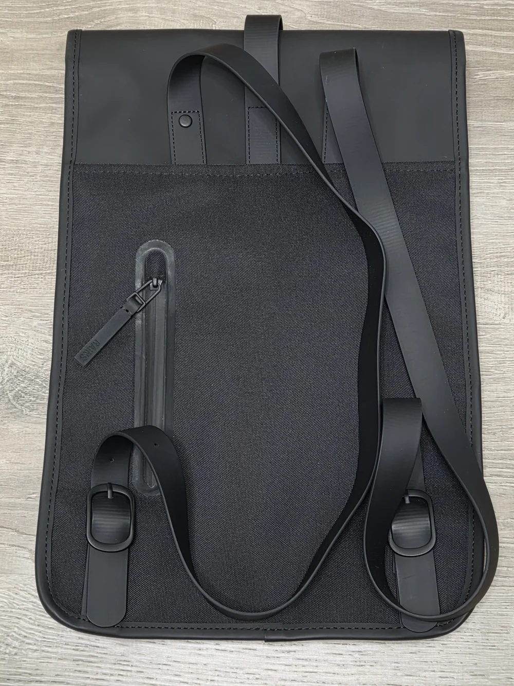 Rains Backpack W3 Black Waterproof Laptop Backpack Style 13000 Unisex 15” - NWOT